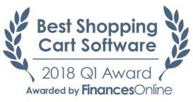 This award is given to the best product in our Shopping Cart Software category. It highlights its superior quality and underlines the fact that it's a leader on the market.