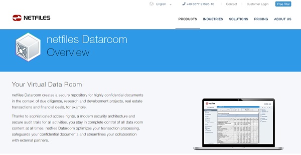 Netfile Screenshots Netfiles Dataroom Reviews: Pricing & Software Features 2024 ...